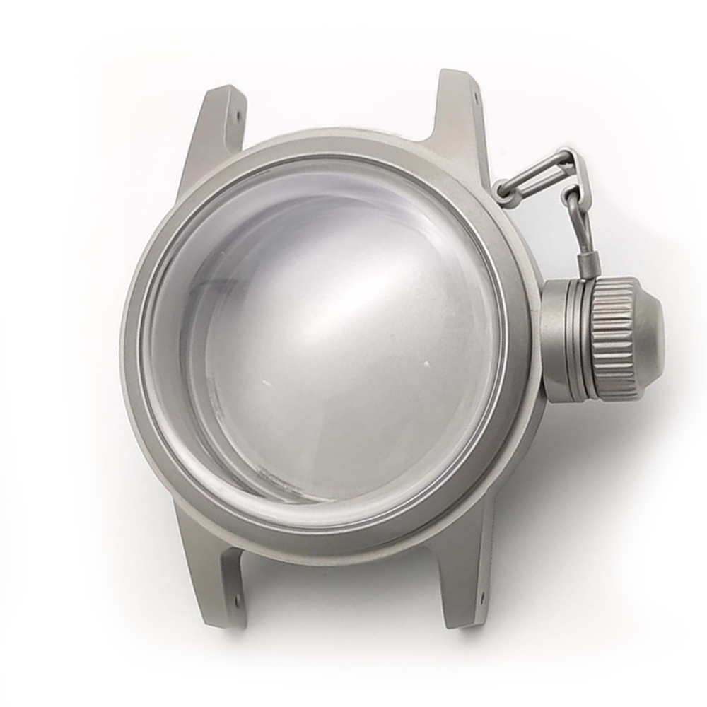 Silver Stainless steel Watch Case 36 mm