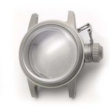 Silver Stainless steel Watch Case 36 mm