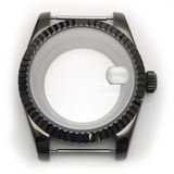 Black Stainless steel Watch Case 39 mm