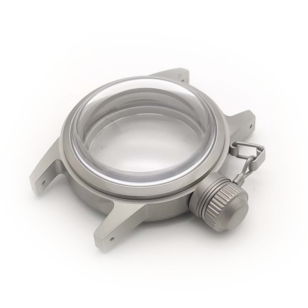 Silver Stainless steel Watch Case 36 mm