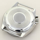 Silver / Blue / White Stainless steel Watch Case 42 mm