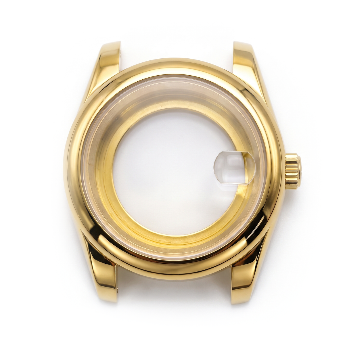 Gold Stainless steel Watch Case 39 mm
