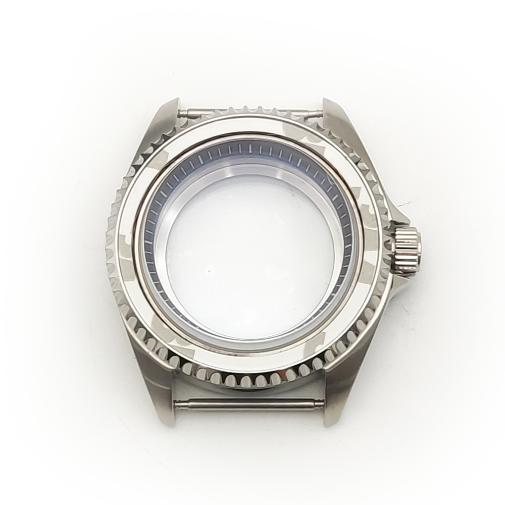 Silver Stainless steel Watch Case 42 mm