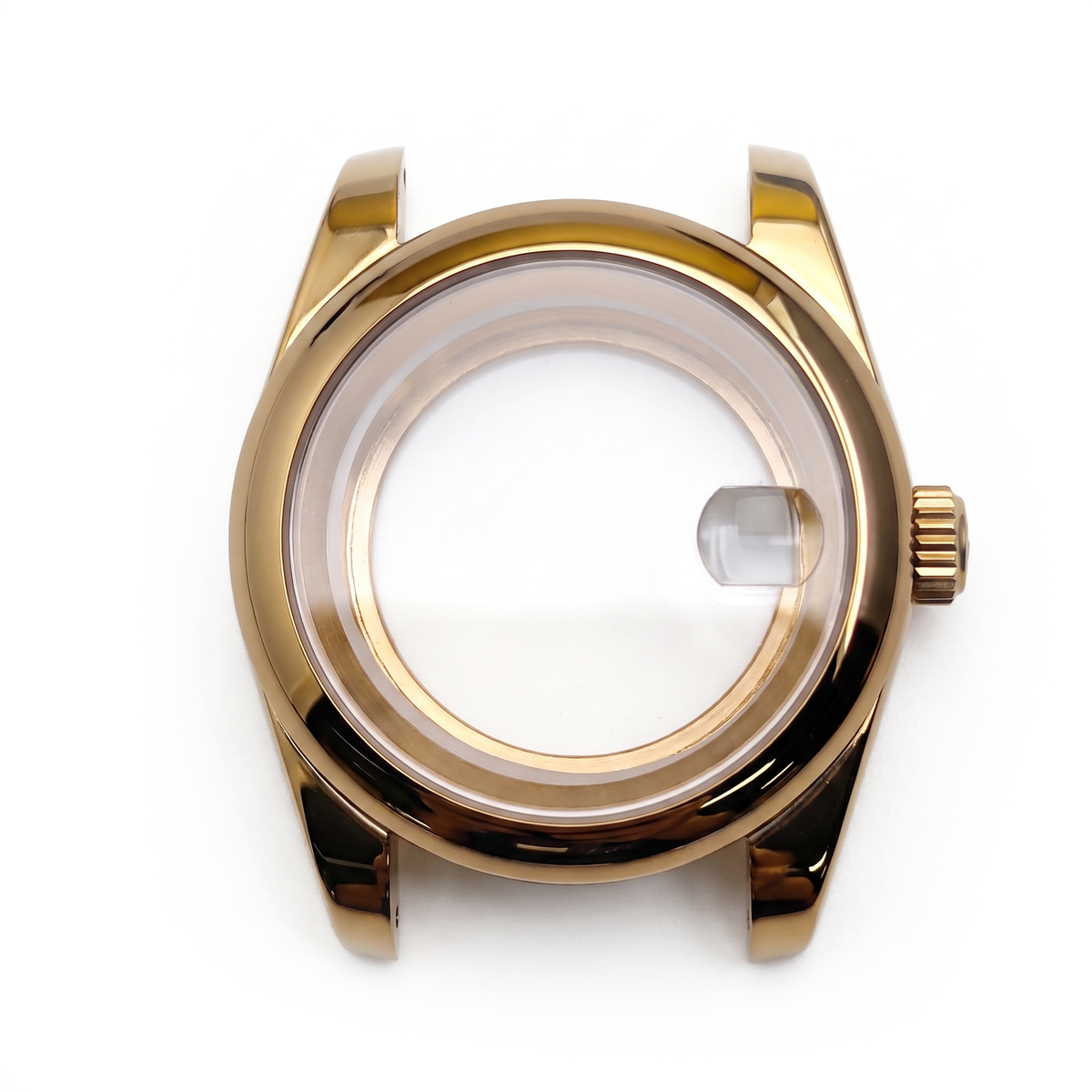 Gold Stainless steel Watch Case 39 mm