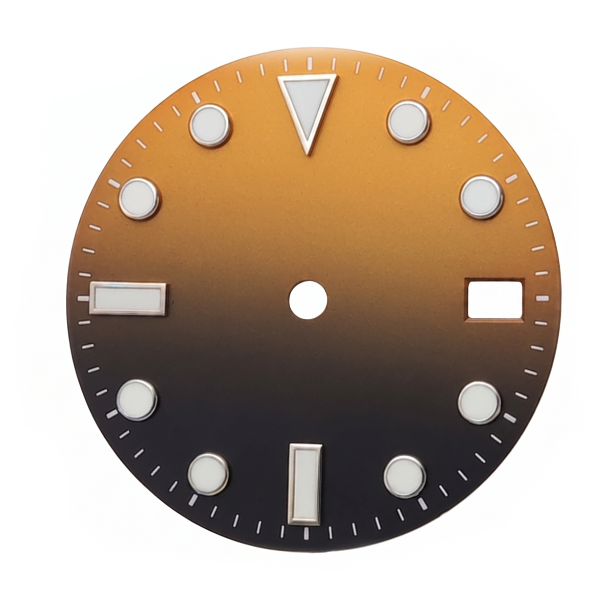 Black / Orange Watch Dial 28.5 mm