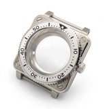 Silver Stainless steel Watch Case 42 mm