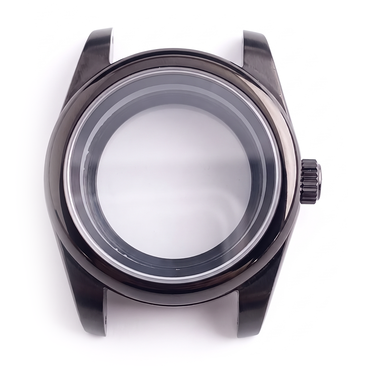 Black Stainless steel Watch Case 39 mm