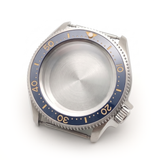 Silver / Blue / Yellow Stainless steel Watch Case 42 mm