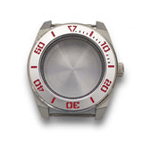 Silver Stainless steel Watch Case 43 mm