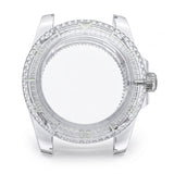 Transparent / White Acrylic Watch Case 40.5 mm