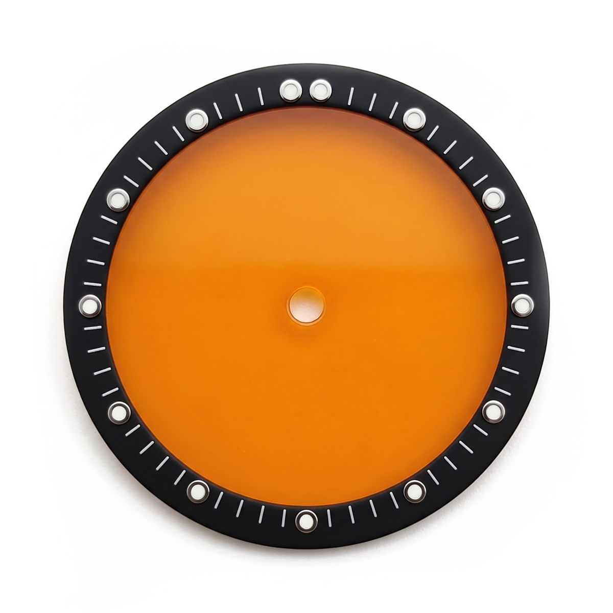 Black / Orange Watch Dial 28.5 mm