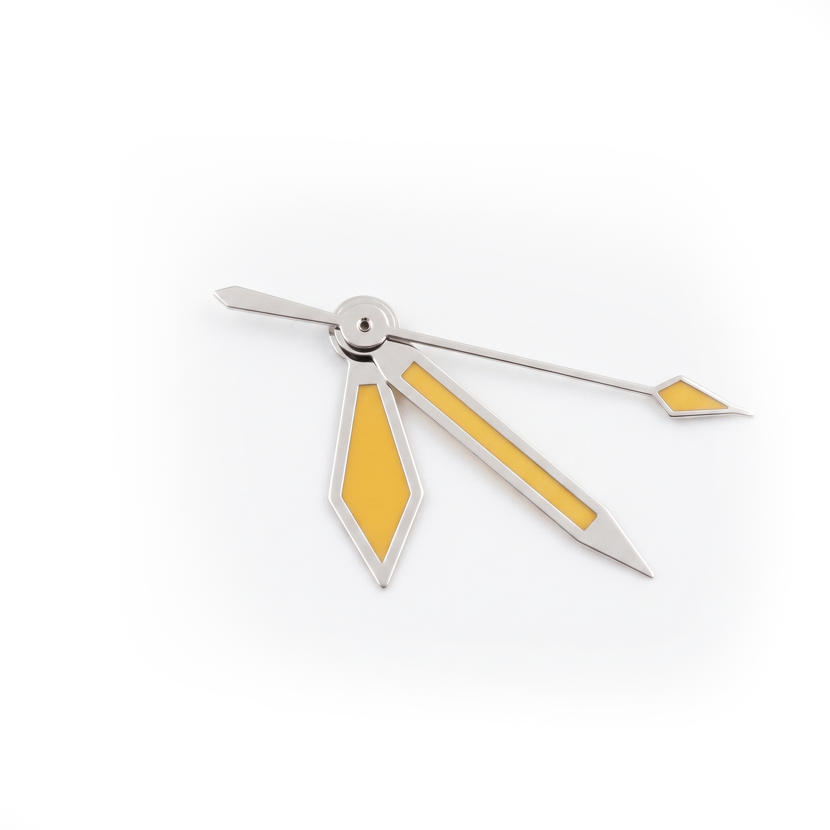 Silver / Yellow Watch Hands