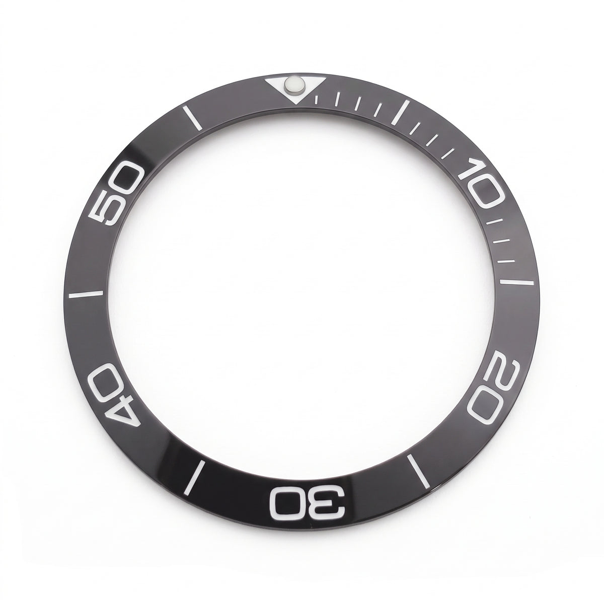 Grey / White Ceramic Bezel Insert 38 mm