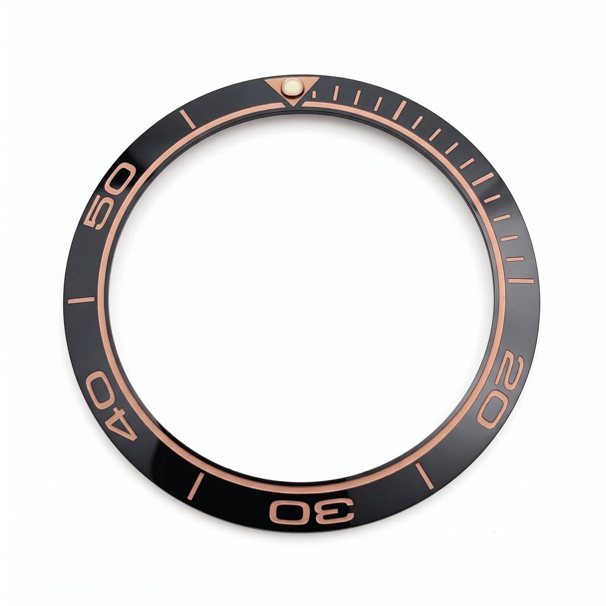 Black / Pink Ceramic Bezel Insert 38 mm