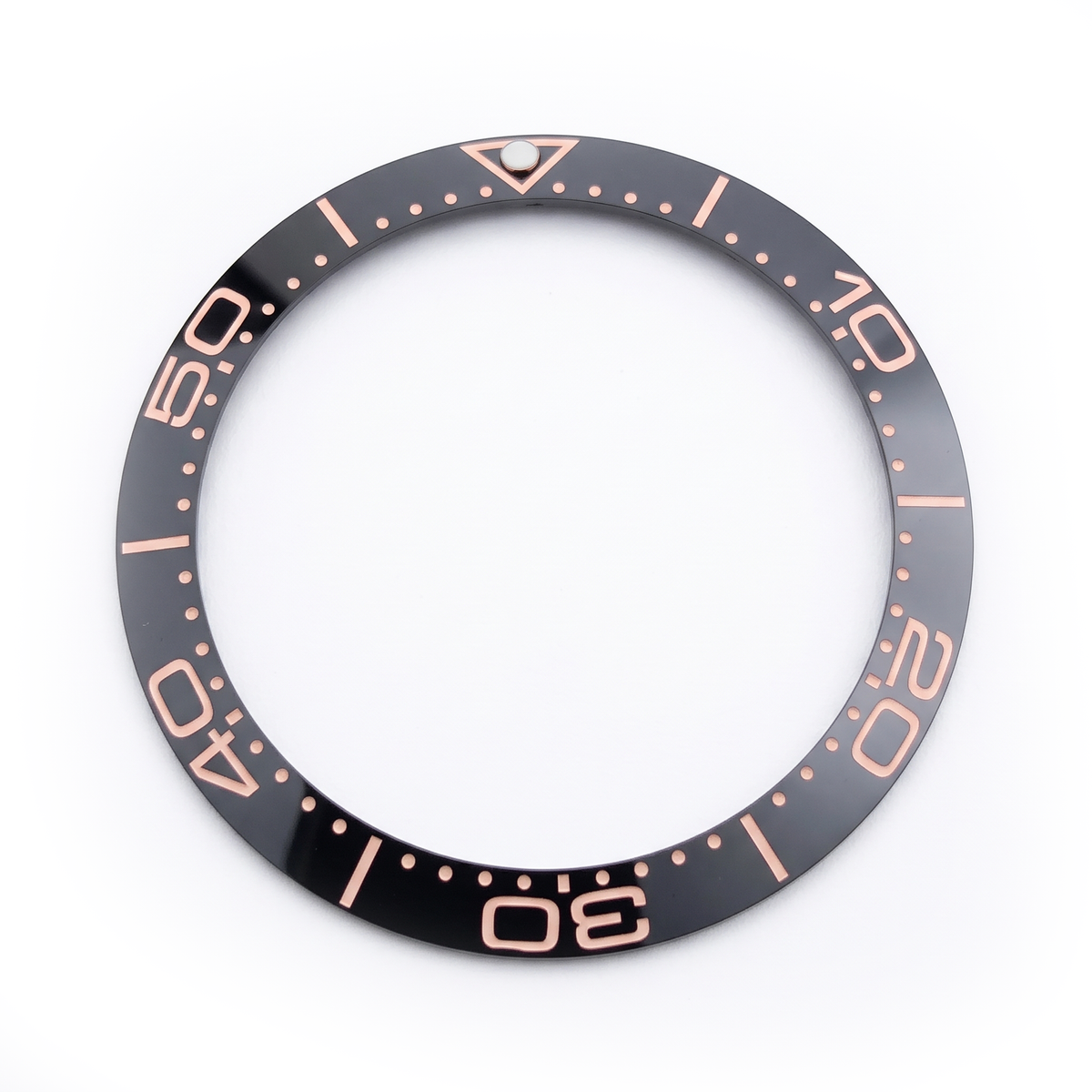 Black / Pink Ceramic Bezel Insert 38 mm