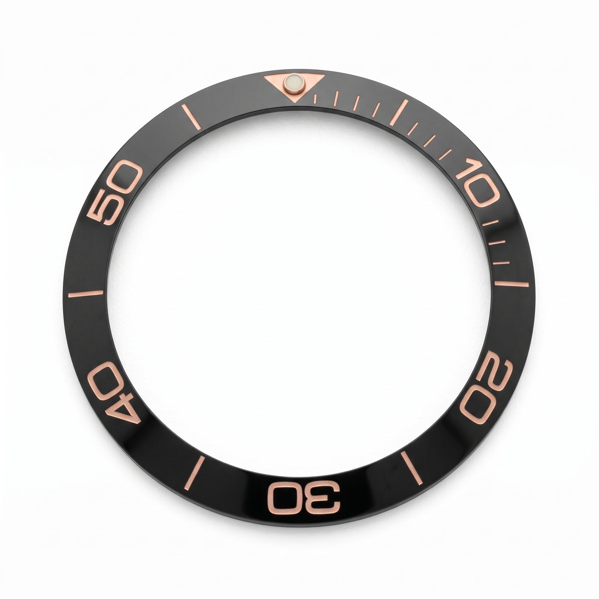 Black / Pink Ceramic Bezel Insert 38 mm
