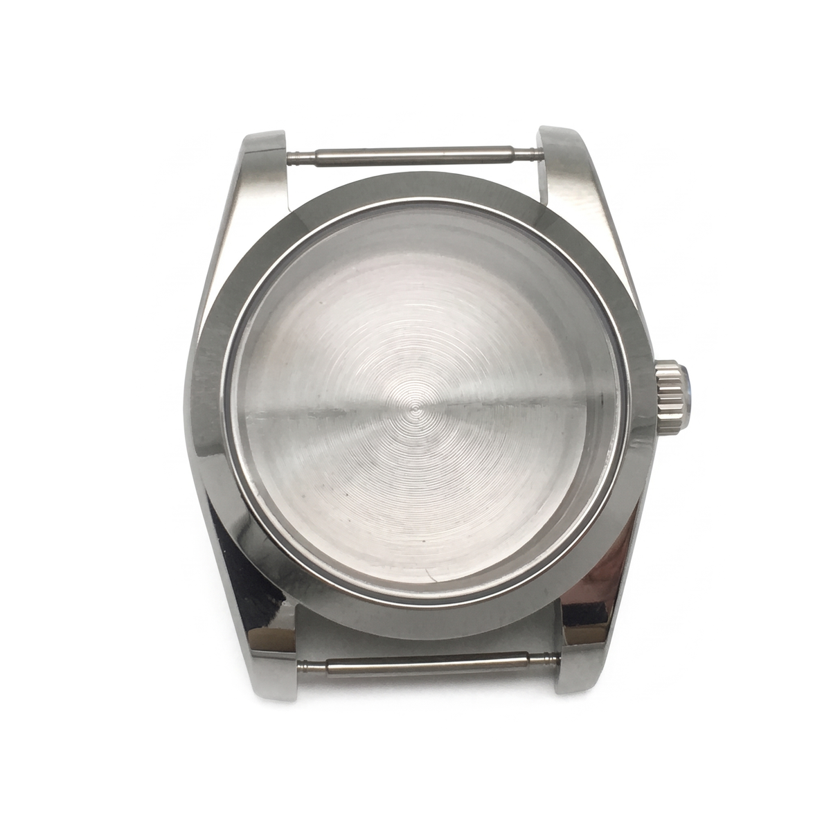 Silver Stainless steel Watch Case 36 mm