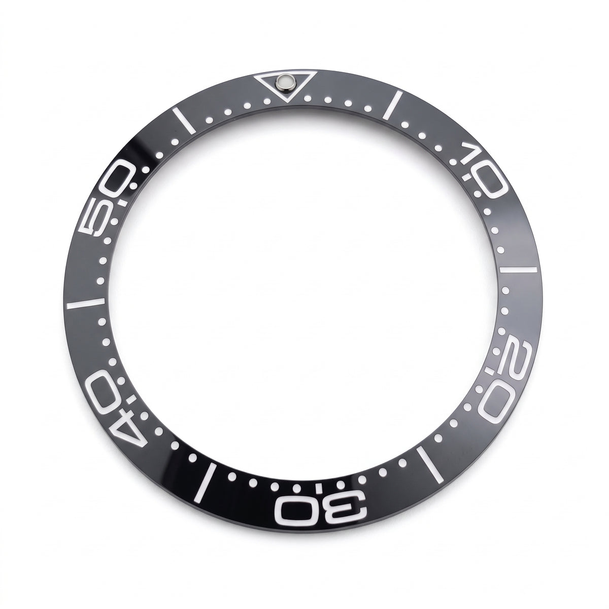 Black / White Ceramic Bezel Insert 38 mm