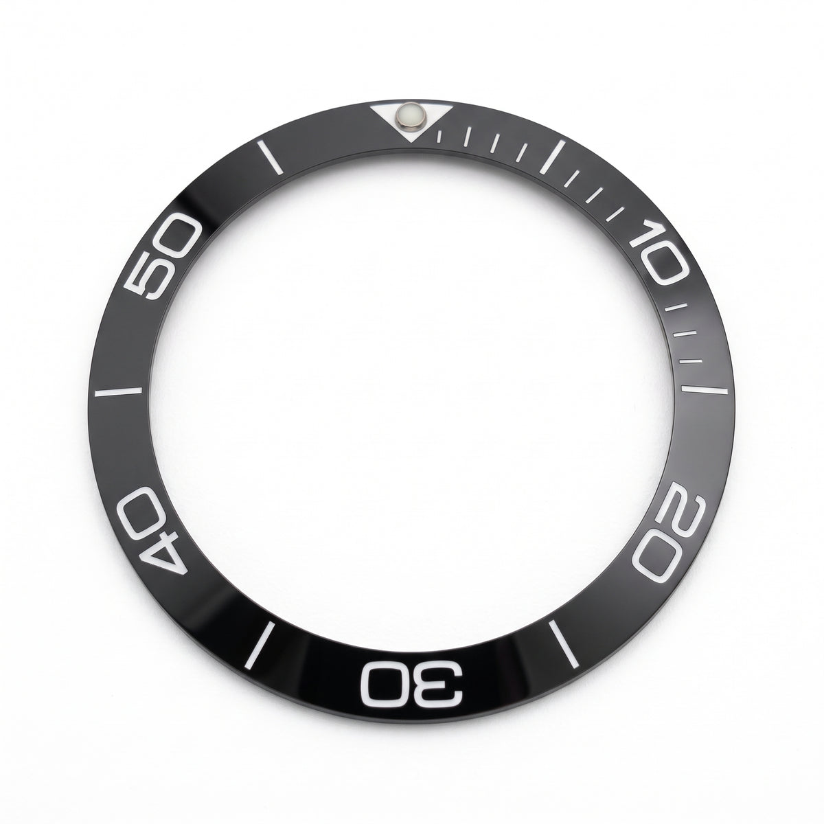 Black / White Ceramic Bezel Insert 38 mm