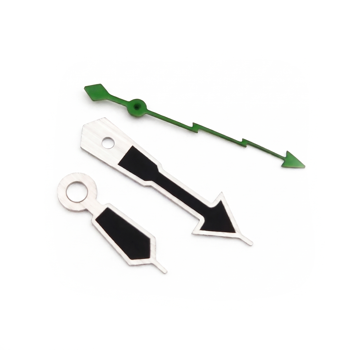 Black / Green Watch Hands