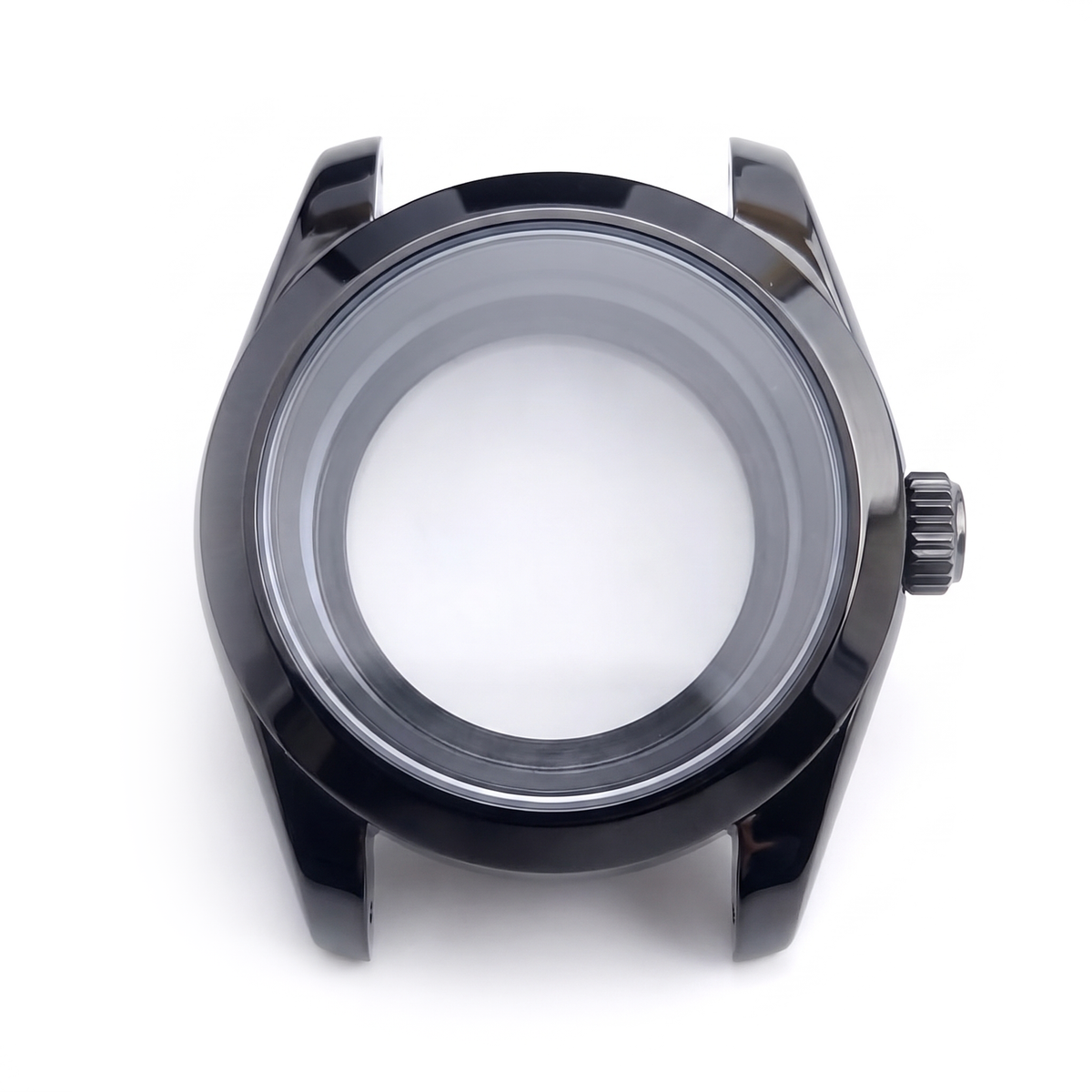 Black Stainless steel Watch Case 39 mm