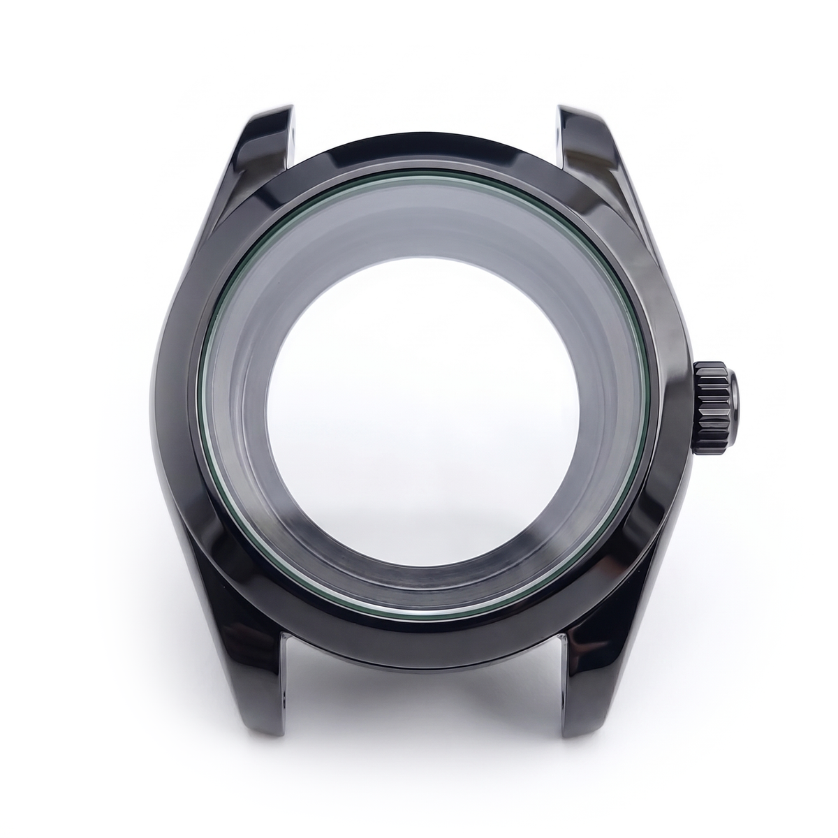 Black Stainless steel Watch Case 39 mm