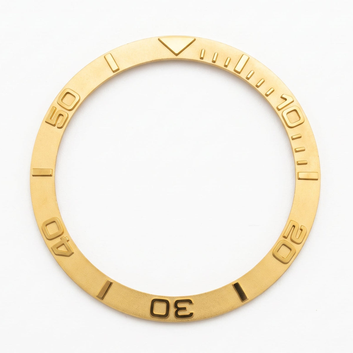 Gold Stainless steel Bezel Insert 38 mm