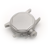 Silver Stainless steel Watch Case 36 mm