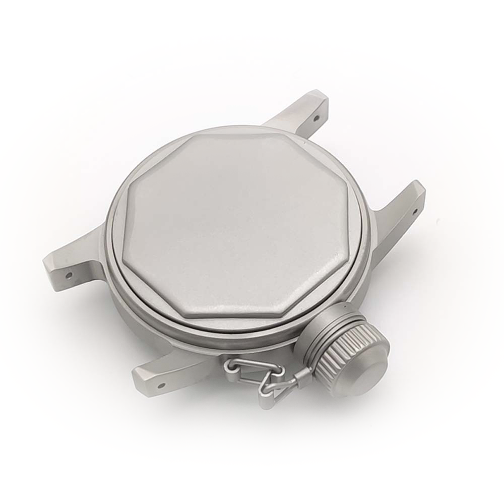 Silver Stainless steel Watch Case 36 mm