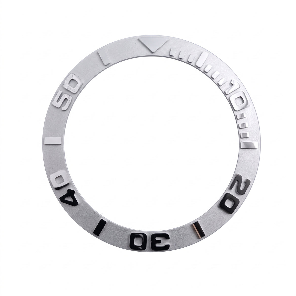 Silver Aluminium Bezel Insert 38 mm