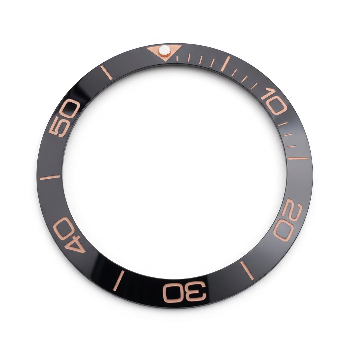 Black / Pink Ceramic Bezel Insert 38 mm