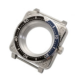 Grey / Black / Blue Stainless steel Watch Case 42 mm