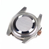 Silver / Rose Gold Stainless steel Watch Case 40.5 mm