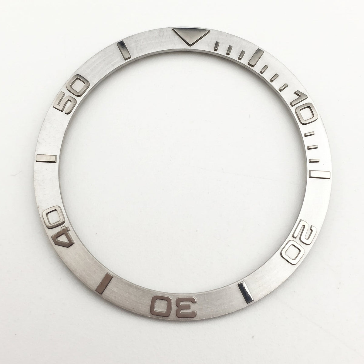 Silver Stainless steel Bezel Insert 38 mm