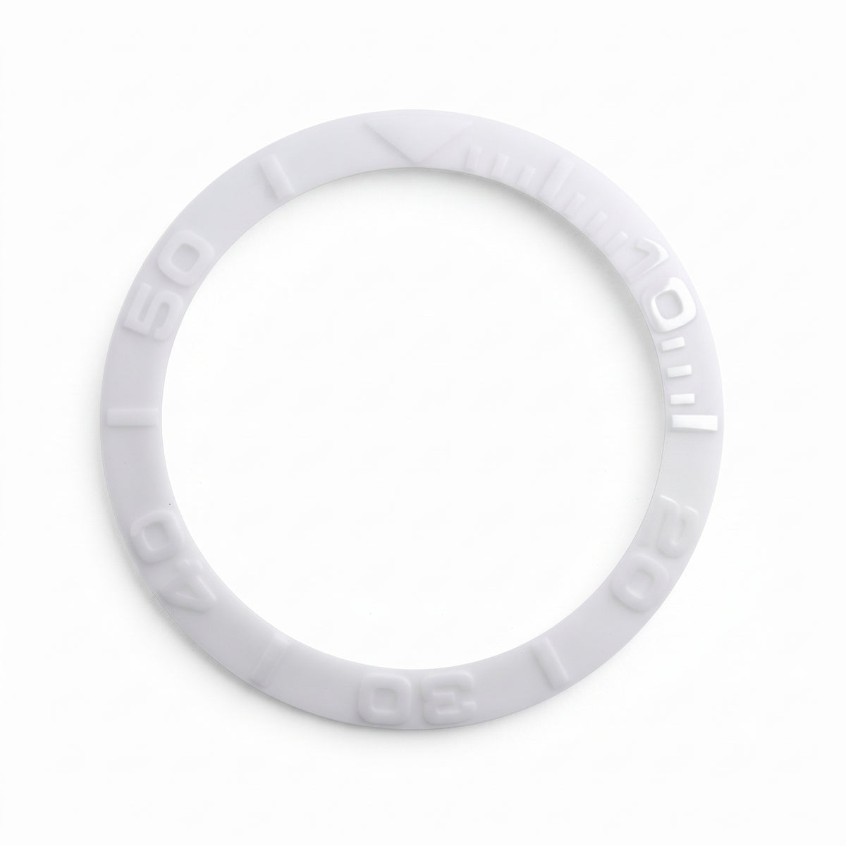 White Ceramic Bezel Insert 38 mm