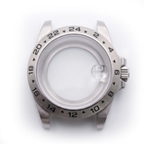 Silver Stainless steel Watch Case 39.5 mm