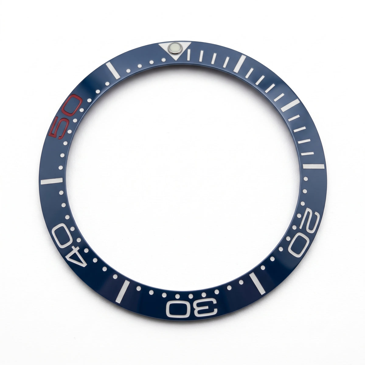 Blue / White / Red Ceramic Bezel Insert 38 mm