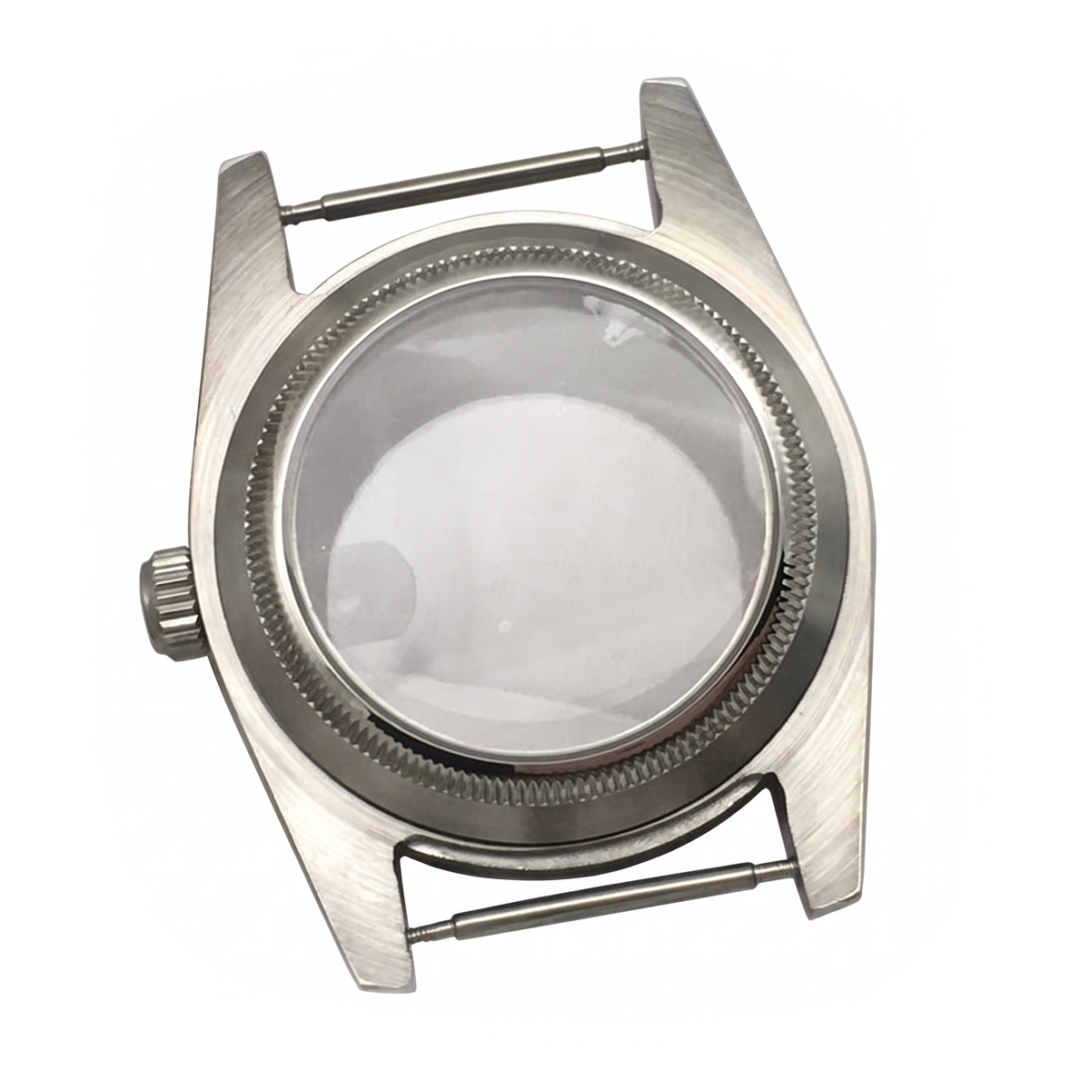 Silver Stainless steel Watch Case 36 mm