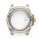 Silver / Gold Stainless steel Watch Case 40.5 mm