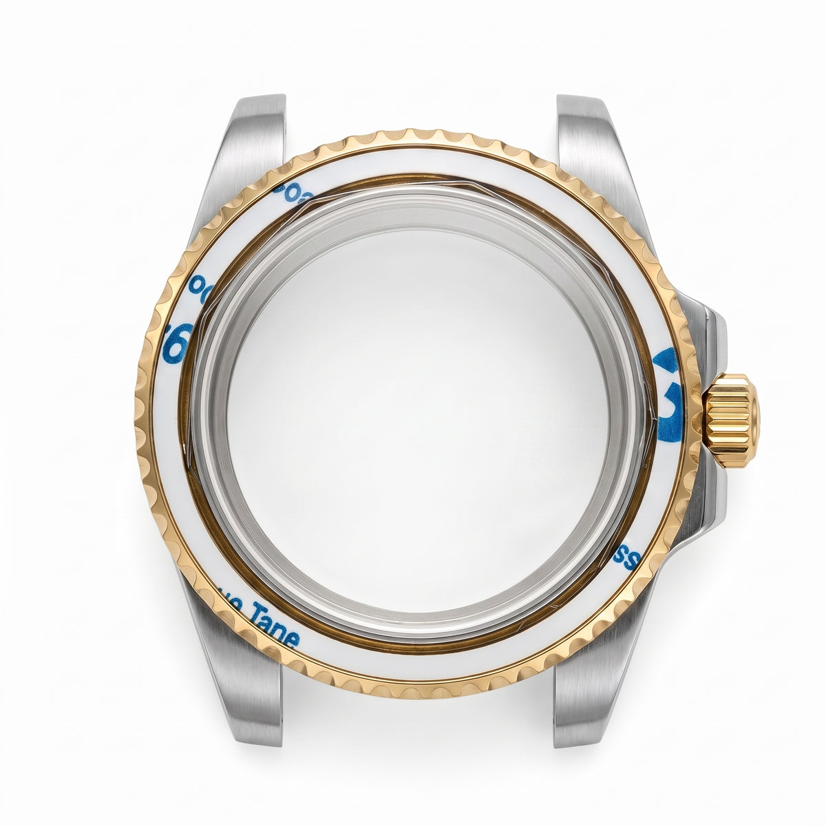 Silver / Gold Stainless steel Watch Case 40.5 mm