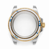 Silver / Gold Stainless steel Watch Case 40.5 mm
