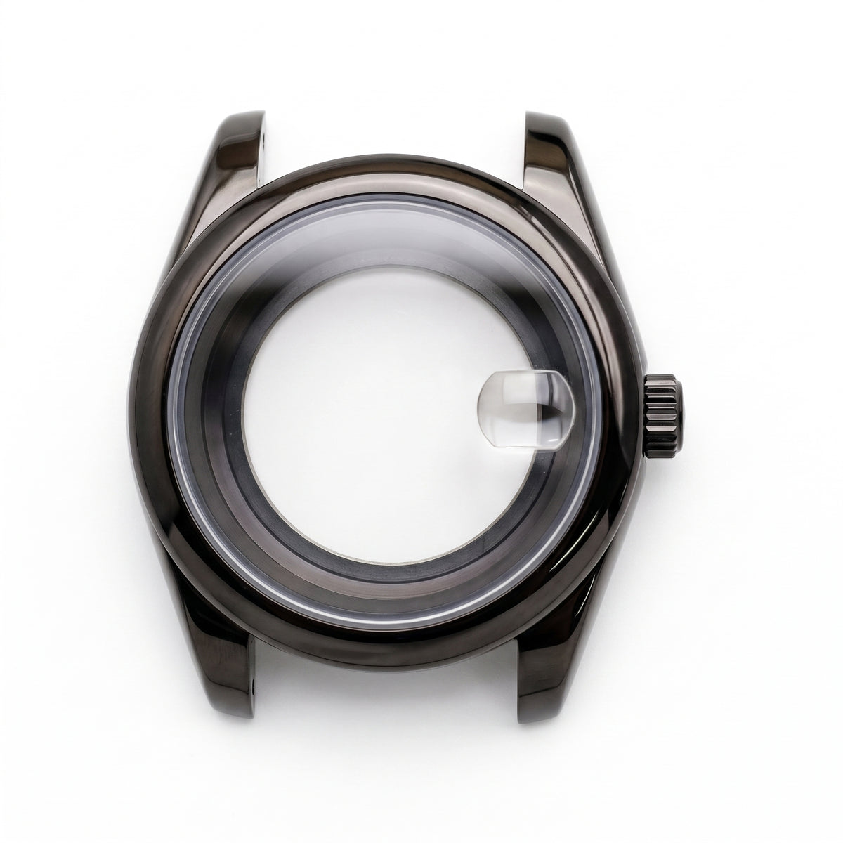 Black Stainless steel Watch Case 39 mm