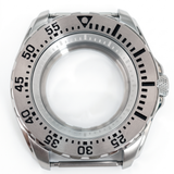 Silver / White Stainless steel Watch Case 44 mm