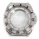 Silver / White Stainless steel Watch Case 44 mm