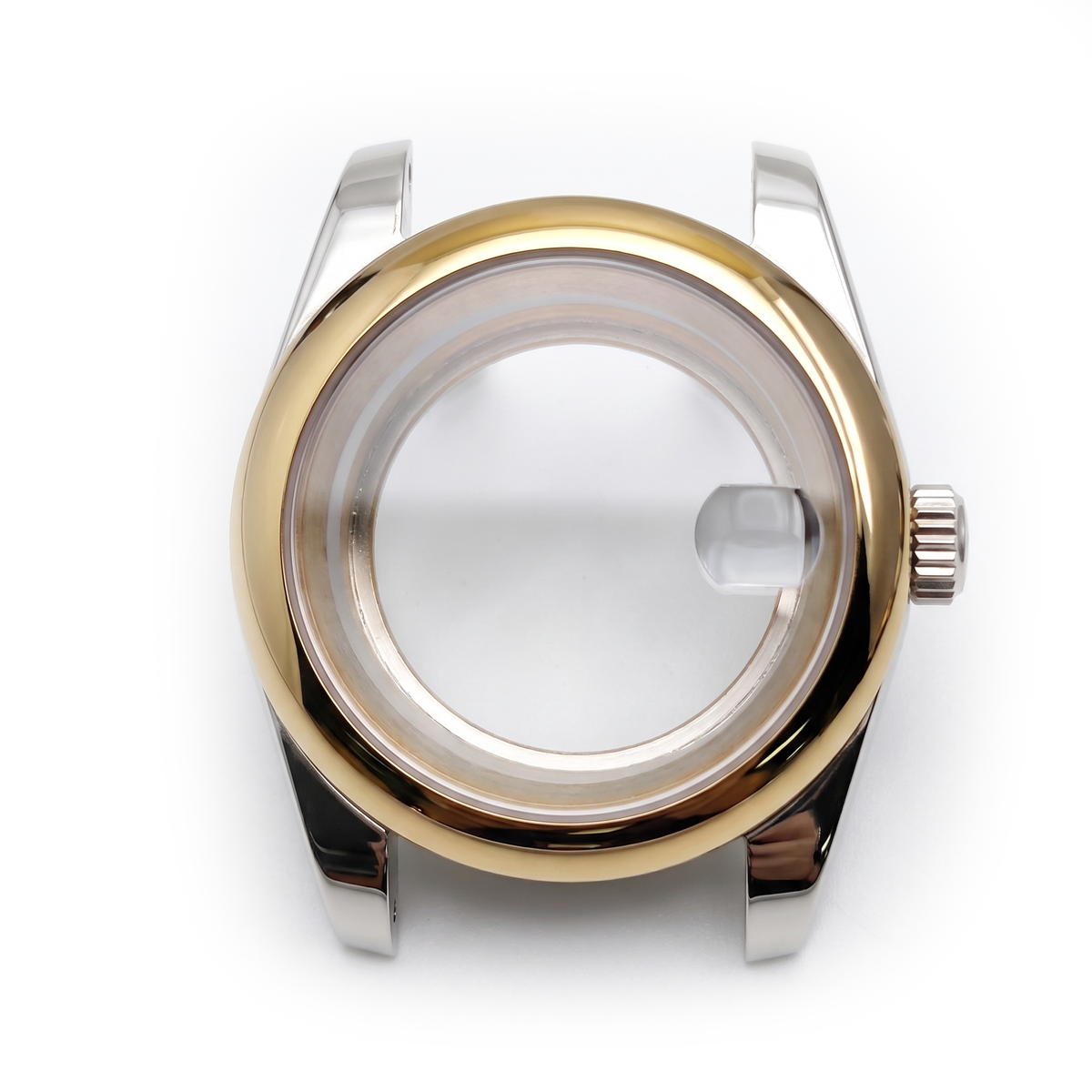 Silver / Gold Stainless steel Watch Case 39 mm