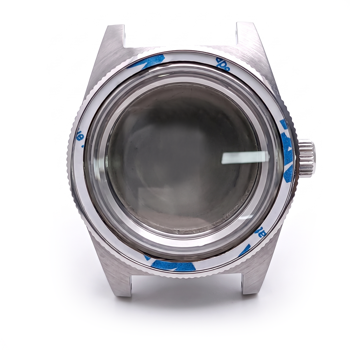 Silver Stainless steel Watch Case 40.5 mm