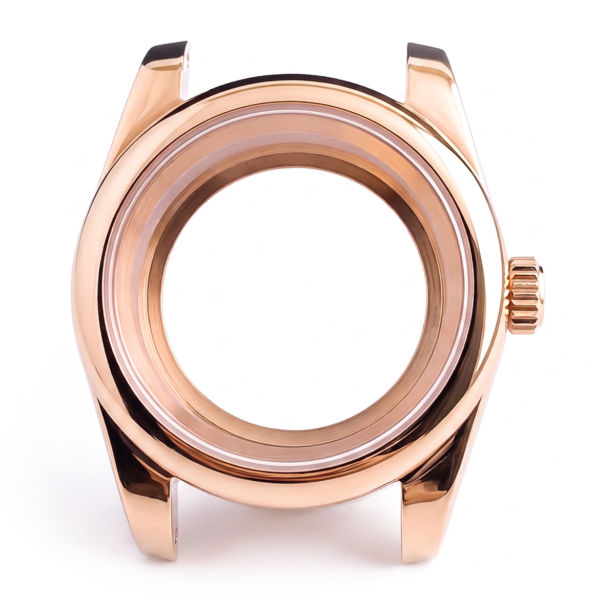 Rose Gold Stainless steel Watch Case 39 mm