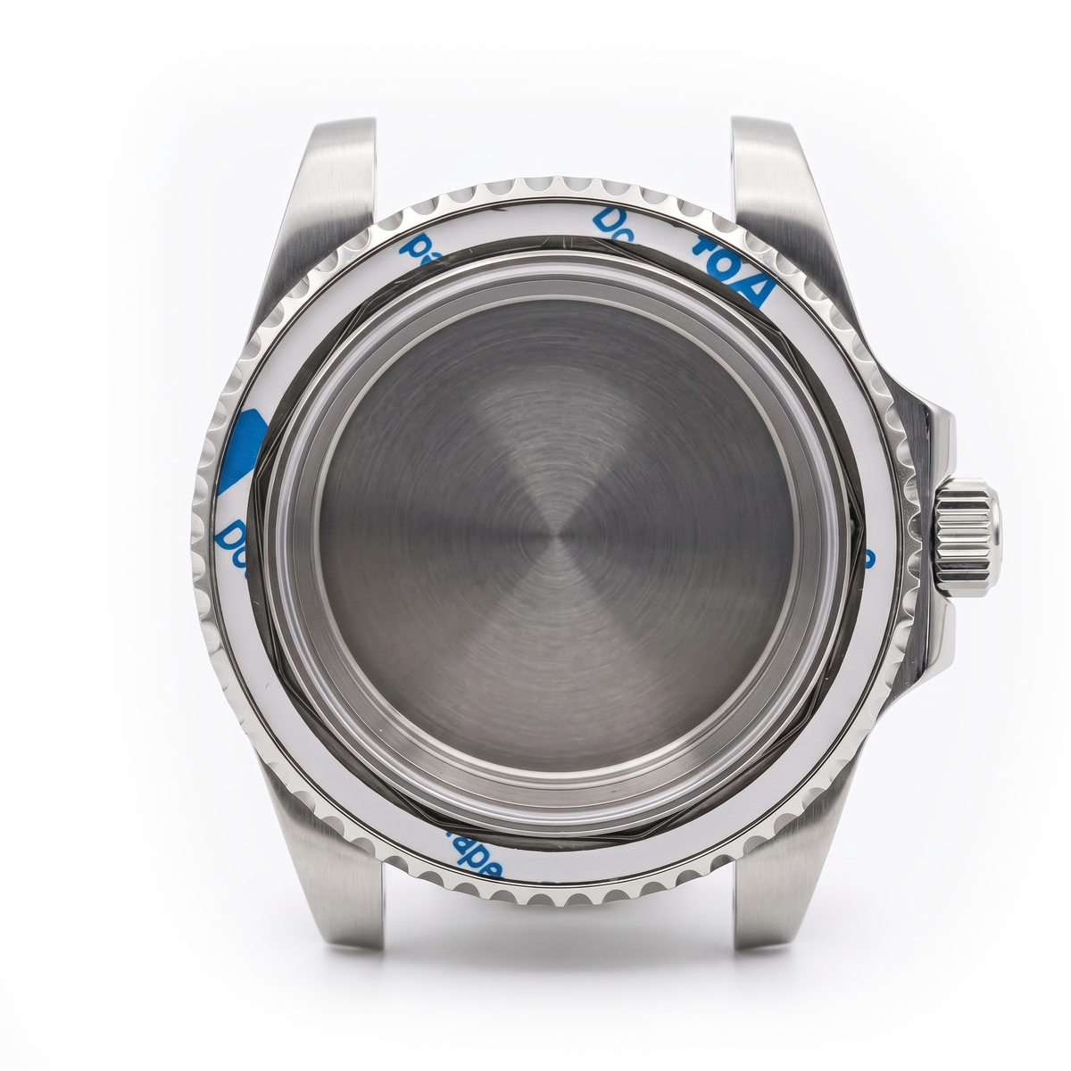 Silver Stainless steel Watch Case 40.5 mm
