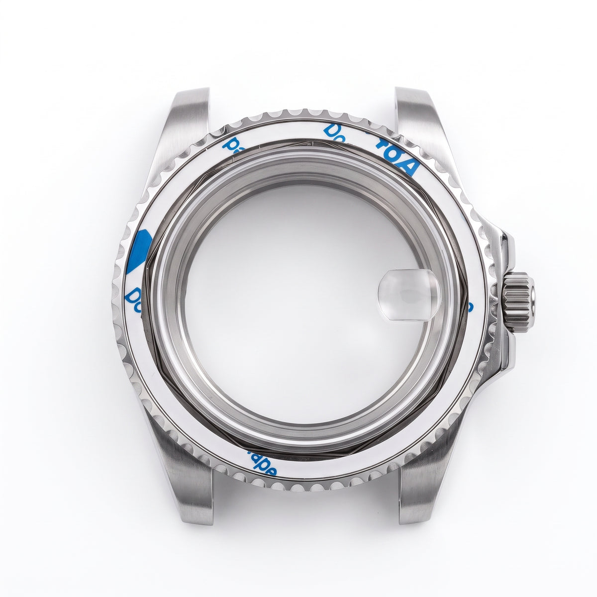 Silver Stainless steel Watch Case 40.5 mm
