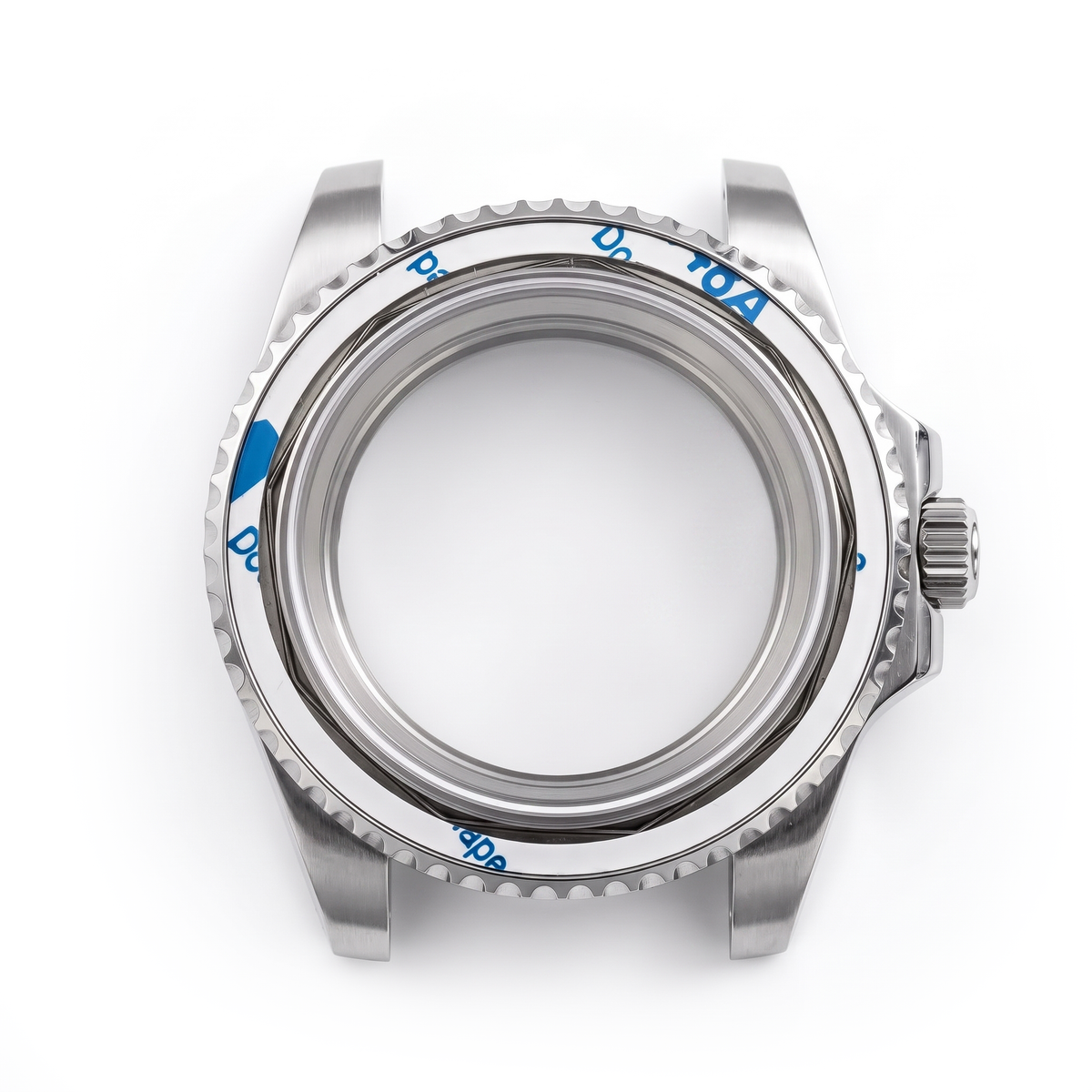 Silver Stainless steel Watch Case 40.5 mm